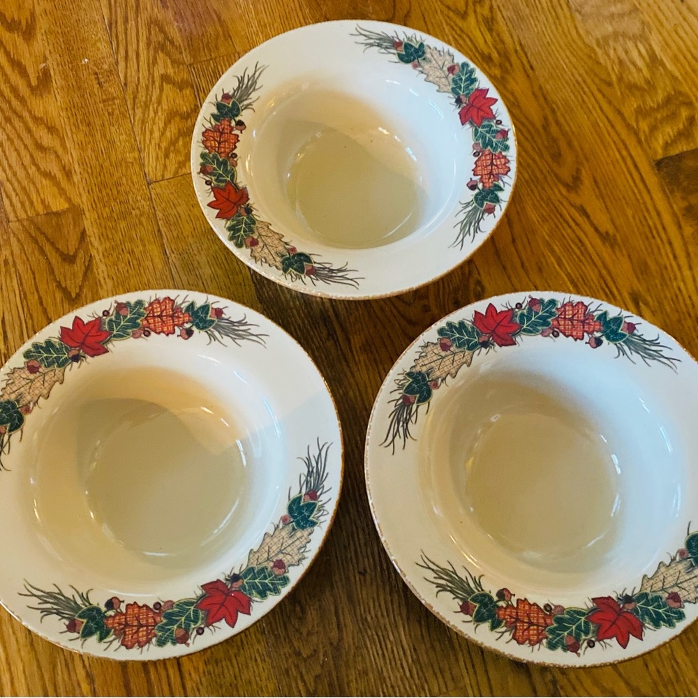 Home & Garden Party Ltd. stoneware bowls (3)